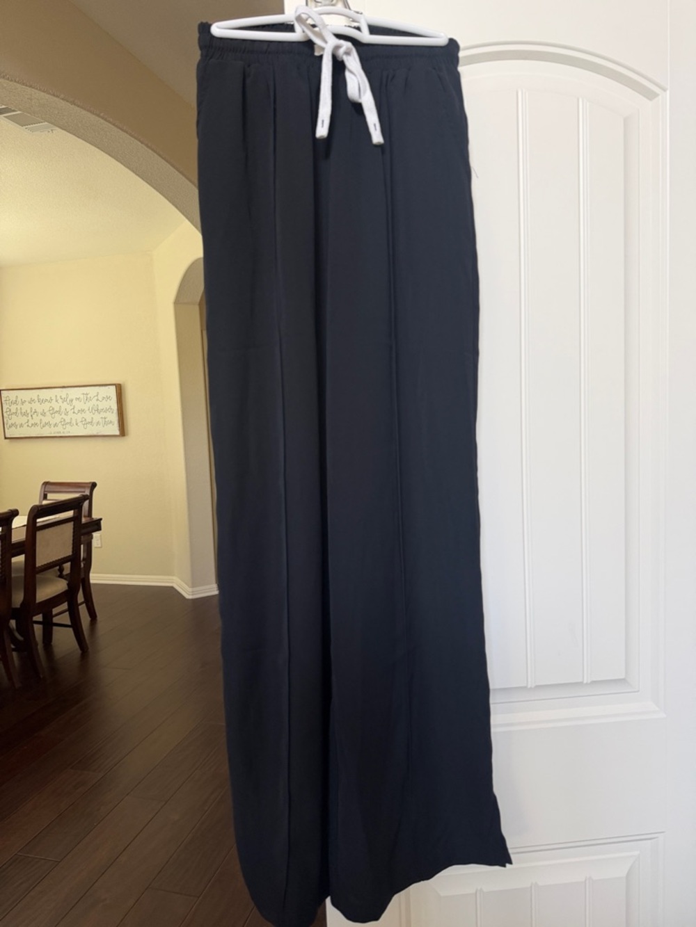 ASOS Black Wide Leg Drawstring Pants